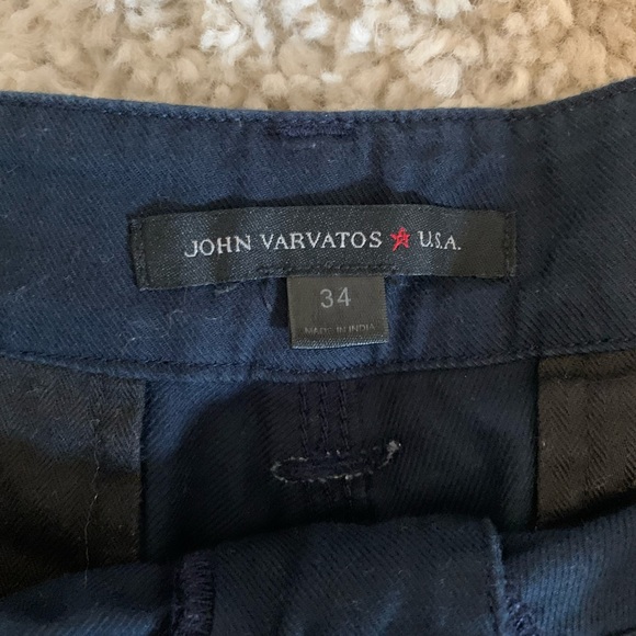 John Varvatos Navy Blue Shorts US34 - Picture 2 of 3